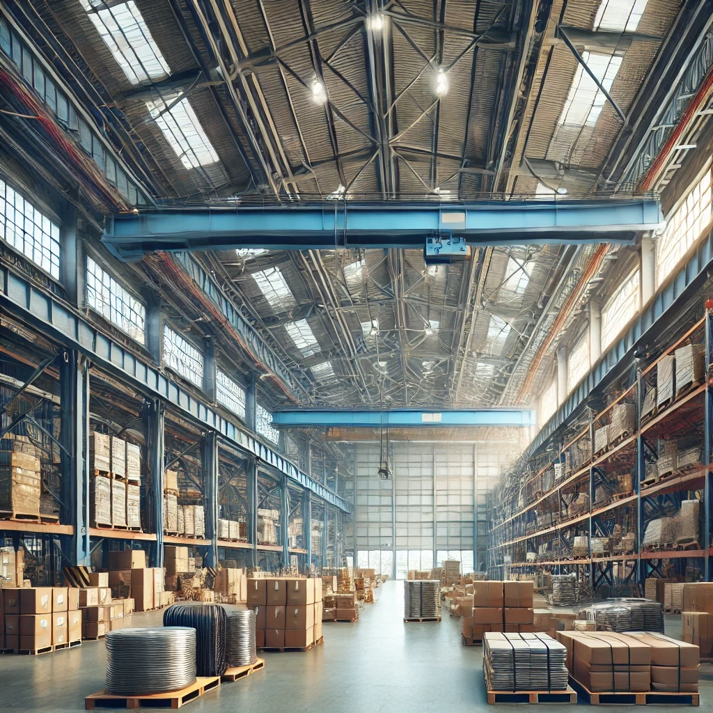 dall_e_2025-02-27_07_55_40_-_a_large_industrial_warehouse_with_a_high_metal_ceiling_filled_with_various_stacks_of_materials_and_equipment__the_space_is_well-lit_with_natural_ligh